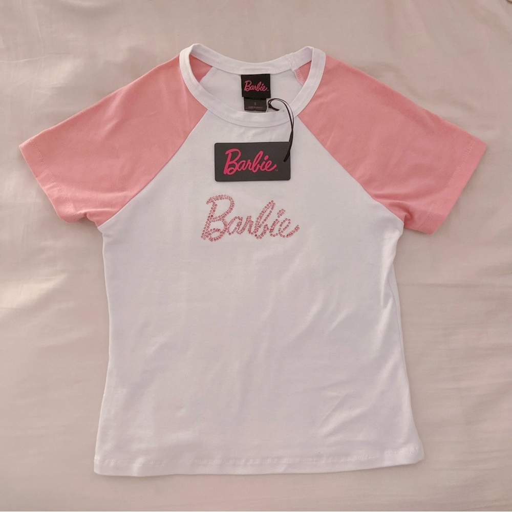 Barbie rhinestone tshirt - small